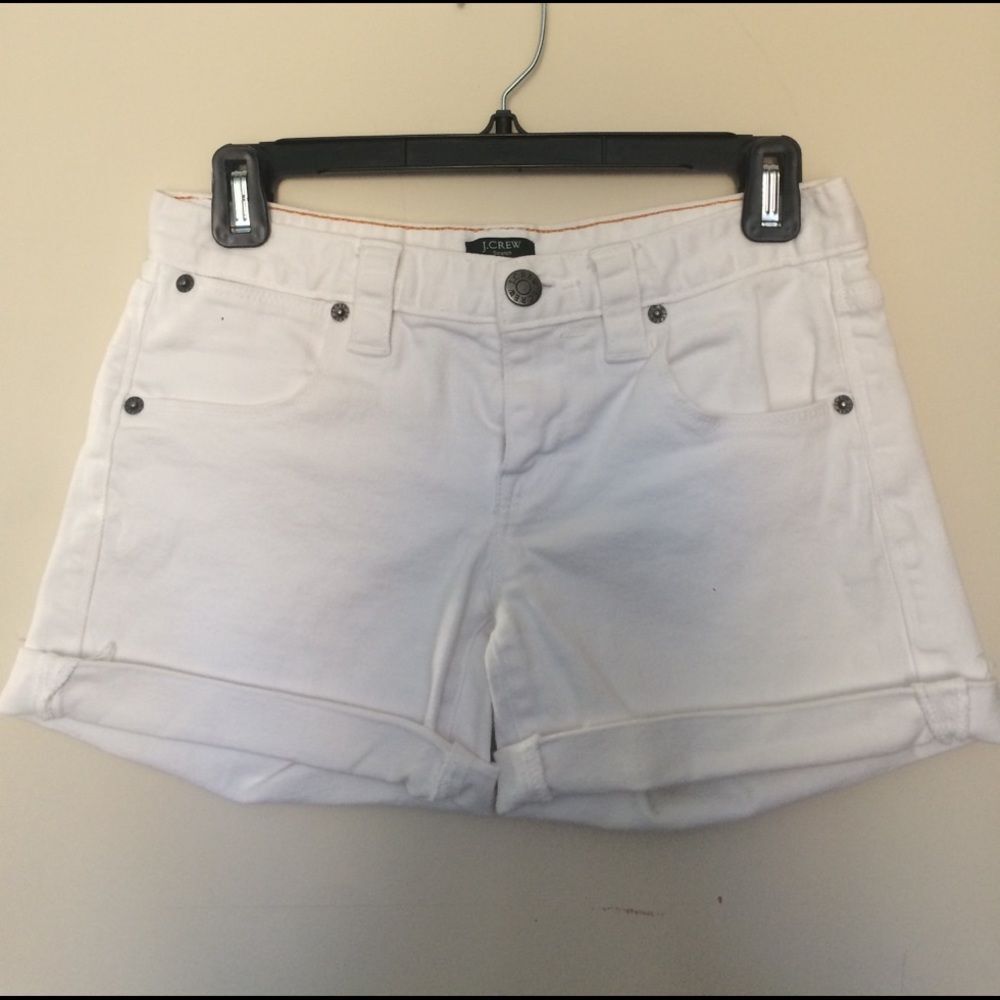 NWOT- j crew factory white 4inch shorts
